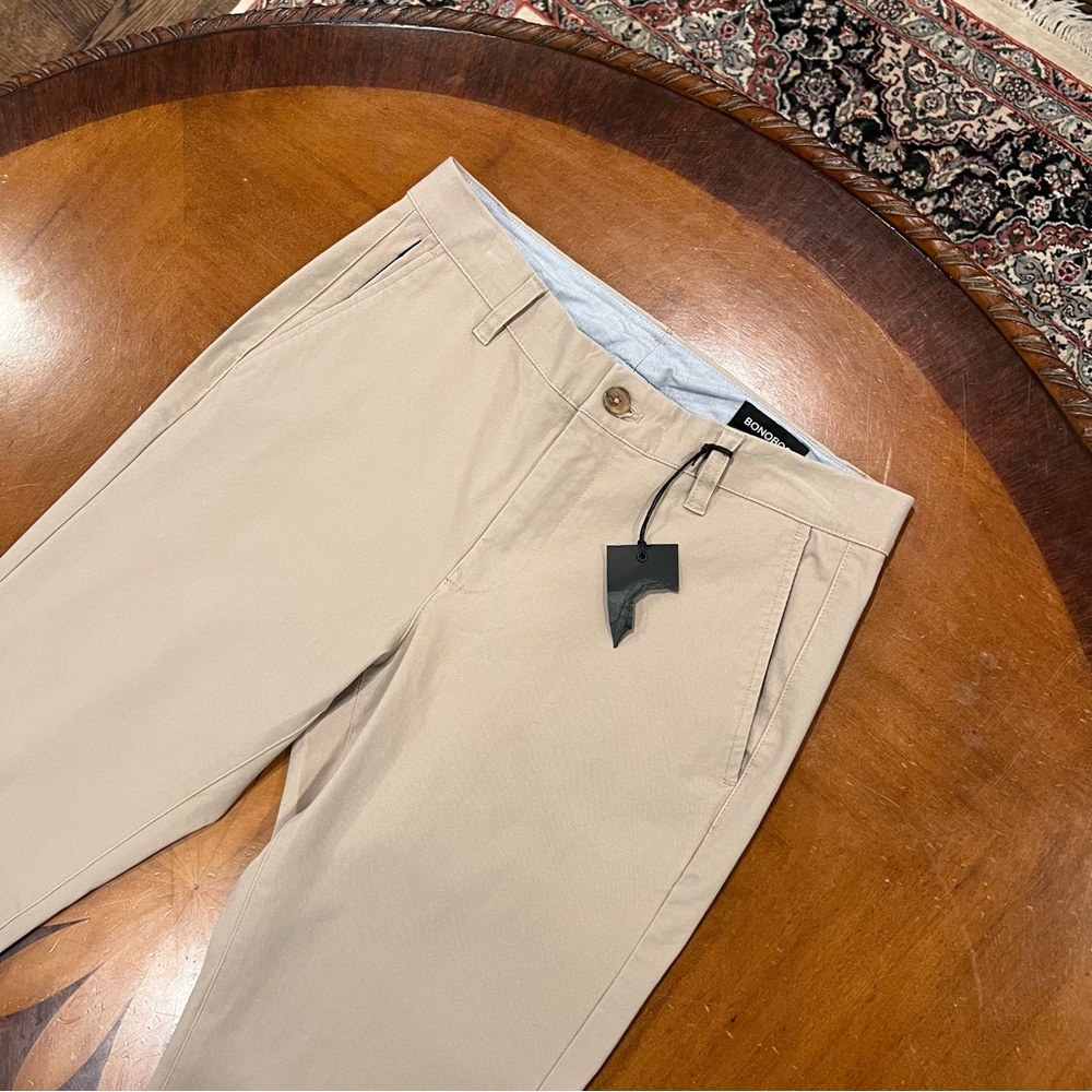 SOLD NWT Bonobos The Washed Chino Pant 2.0 Khaki 30x30 Slim Fit Stretch Cotton - Picture 6 of 16